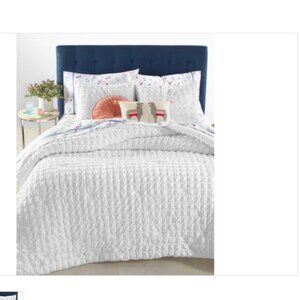 Whim by Martha Stewart Collection Seersucker 3-Pc. King Comforter Set,